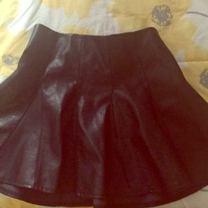 Leather skirt